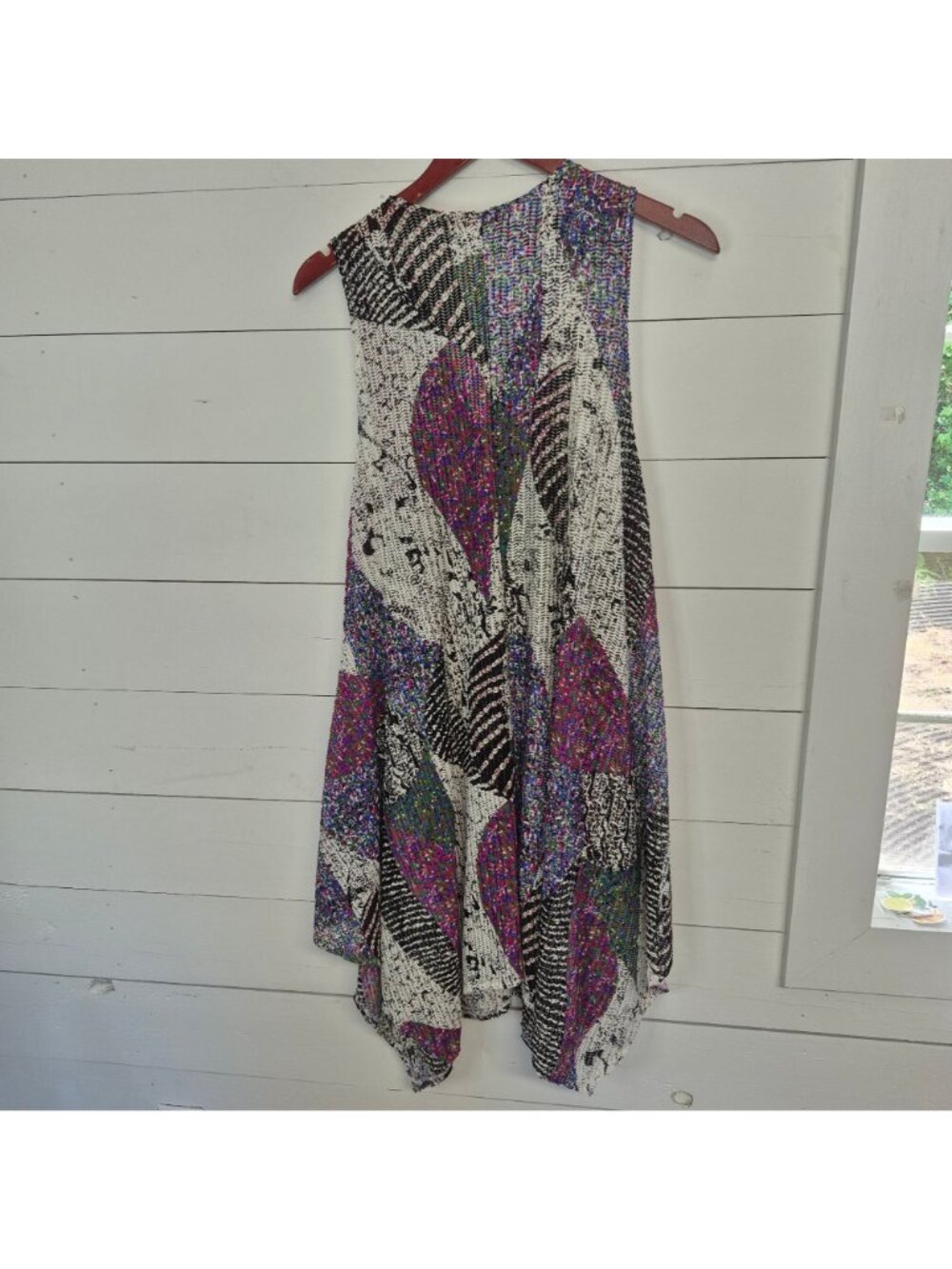Paradise USA Colorful Boho Sleeveless Cover-up With Wooden Accent 3XL - Picture 6 of 8
